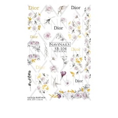 Слайдер Navinails с белой подкладкой объемной фольгой Max (SB-104 gold)