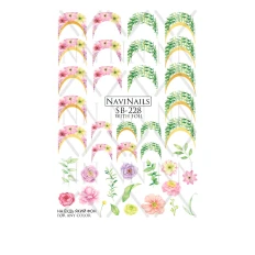 Слайдер Navinails с белой подкладкой объемной фольгой Max (SB-228 gold)