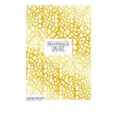 Слайдер Navinails с белой подкладкой объемной фольгой Max (SB-227 gold)
