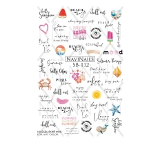 Слайдер Navinails з білою підкладкою об'ємною фольгою Max (SB-112)