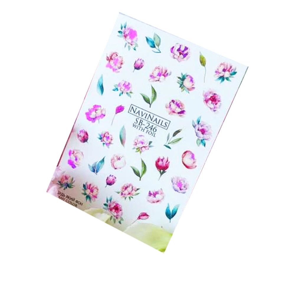 Слайдер Navinails з білою підкладкою об'ємною фольгою Max (SB-246 пурпурний)