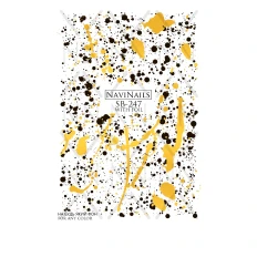 Слайдер Navinails с белой подкладкой объемной фольгой Max (SB-247 gold)