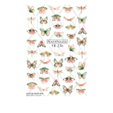 Слайдер Navinails з білою підкладкою об'ємною фольгою Max (SB-236)