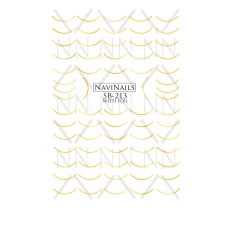 Слайдер Navinails с белой подкладкой объемной фольгой Max (SB-213 gold голограф)