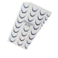 Слайдер Navinails с белой подкладкой объемной фольгой Max (SB-203 silver голограф)