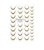 Слайдер Navinails с белой подкладкой объемной фольгой Max (SB-203 gold)