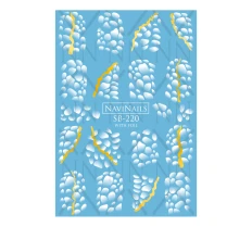 Слайдер Navinails с белой подкладкой объемной фольгой Max (SB-220 gold)