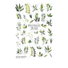 Слайдер Navinails с белой подкладкой объемной фольгой Max (SB-232 silver)