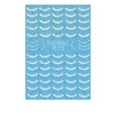 Слайдер Navinails с белой подкладкой объемной фольгой Max (SB-214 gold)