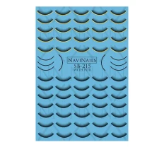 Слайдер Navinails с белой подкладкой объемной фольгой Max (SB-215 gold)