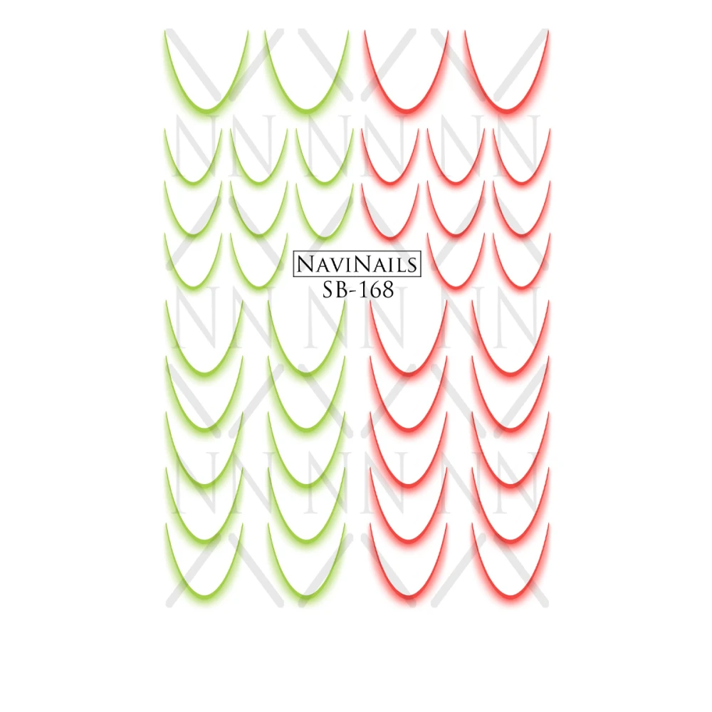 Слайдер Navinails з білою підкладкою об'ємною фольгою Max (SB-168)