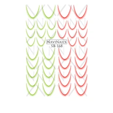 Слайдер Navinails з білою підкладкою об'ємною фольгою Max (SB-168)