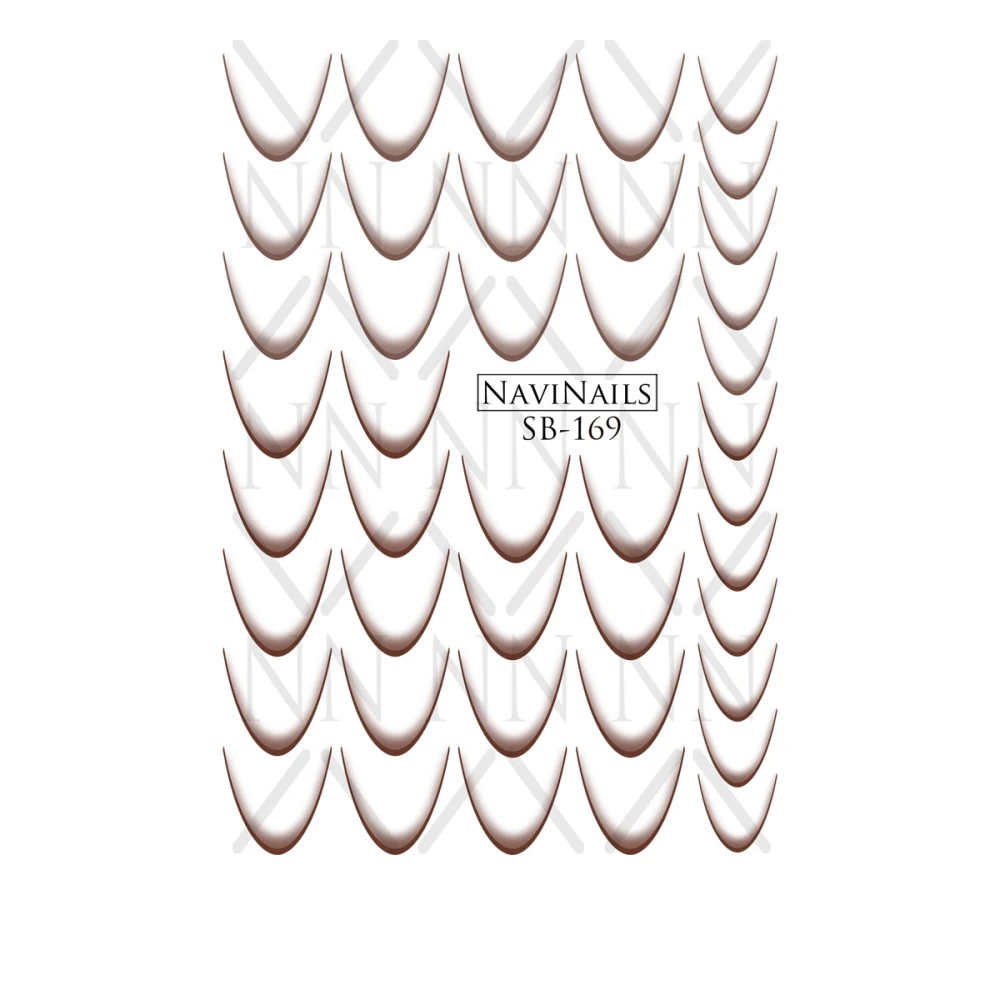 Слайдер Navinails з білою підкладкою об'ємною фольгою Max (SB-169)