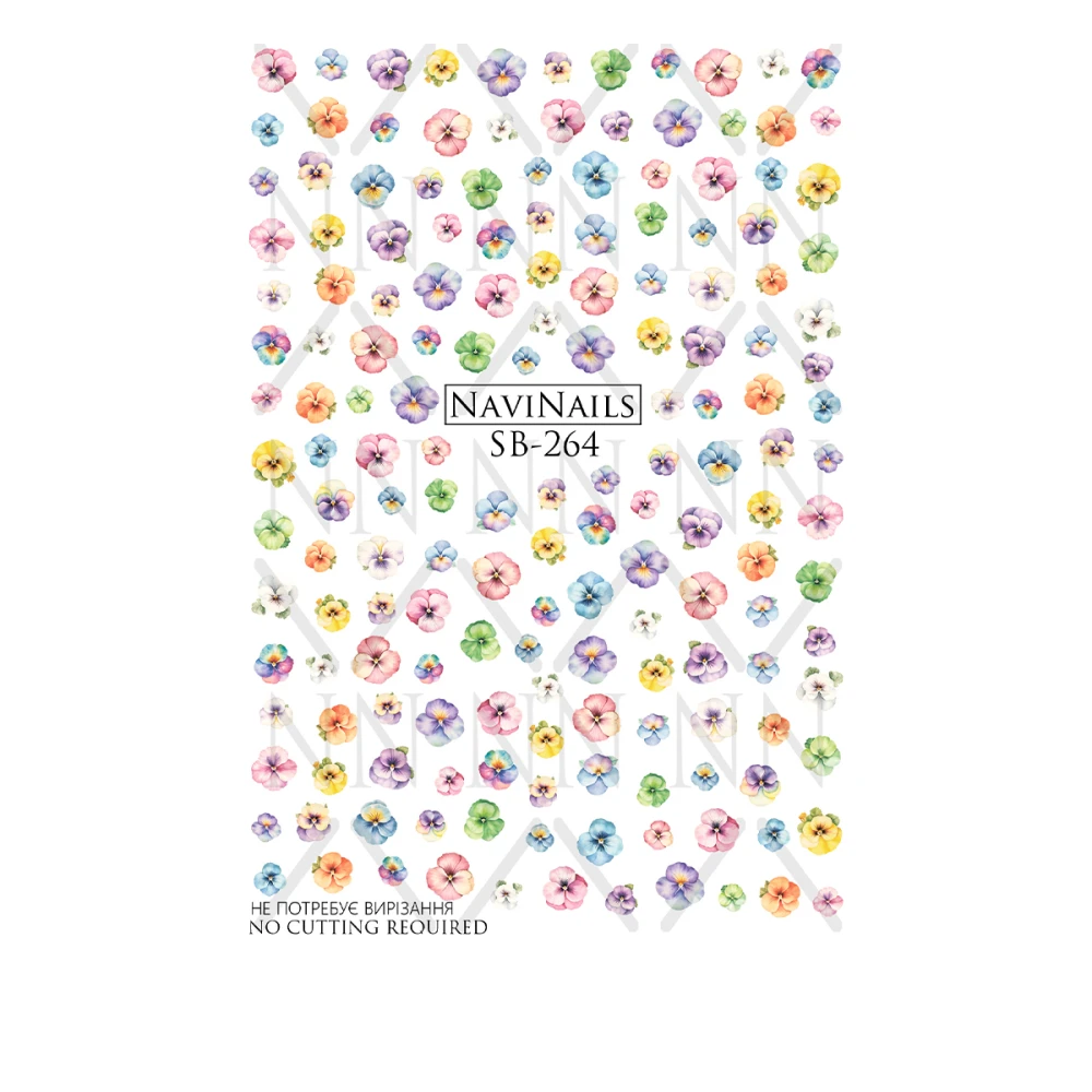 Слайдер Navinails с белой подкладкой/объемной фольгой Max (SB-264)