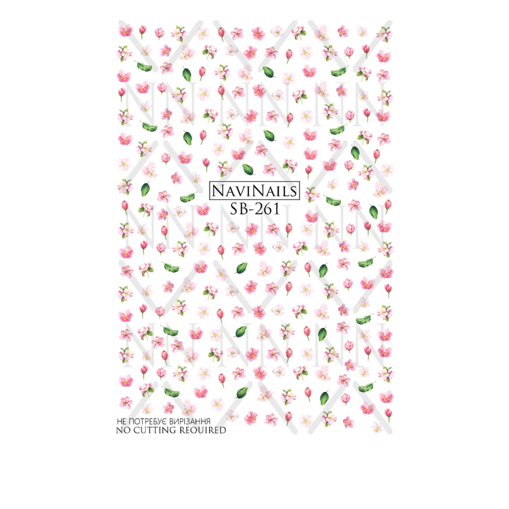 Слайдер Navinails с белой подкладкой/объемной фольгой Max (SB-261)