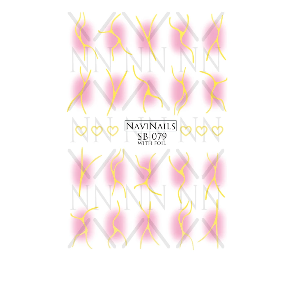 Слайдер Navinails с белой подкладкой/объемной фольгой Max (SB-079 gold)