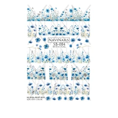 Слайдер Navinails с белой подкладкой/объемной фольгой Max (SB-084 silver)