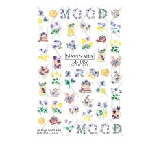 Слайдер Navinails з білою підкладкою/об'ємною фольгою Max (SB-087 gold)