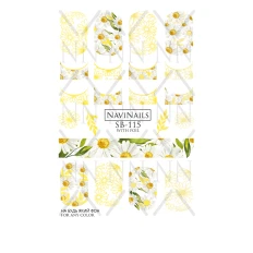 Слайдер Navinails з білою підкладкою/об'ємною фольгою Max (SB-115 gold)