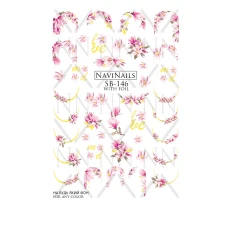 Слайдер Navinails с белой подкладкой/объемной фольгой Max (SB-146 gold)