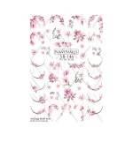 Слайдер Navinails з білою підкладкою об'ємною фольгою Max (SB-146 silver)