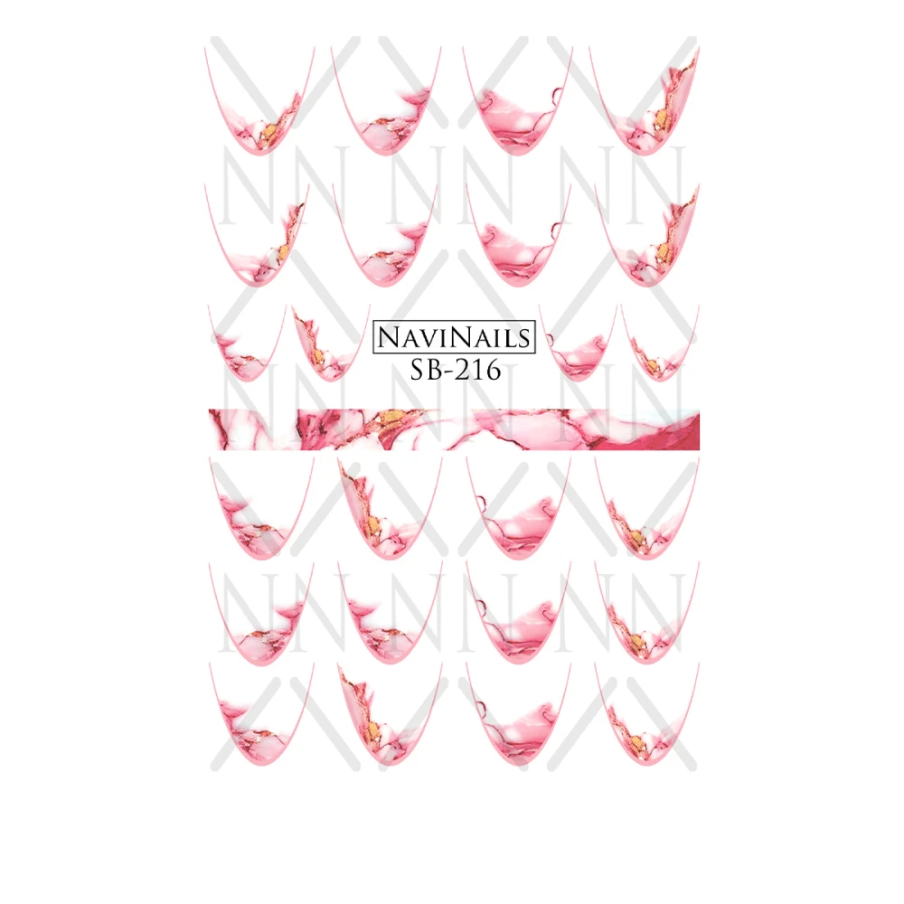 Слайдер Navinails с белой подкладкой/объемной фольгой Max (SB-216)