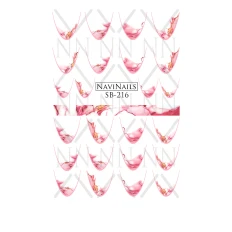 Слайдер Navinails с белой подкладкой/объемной фольгой Max (SB-216)