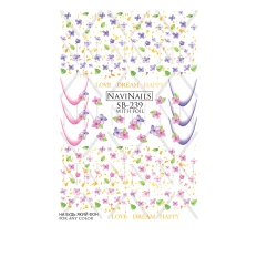 Слайдер Navinails з білою підкладкою/об'ємною фольгою Max (SB-239 gold)