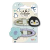Заколка для волосся Invisibobble SNAP CLIP KIDS(Polar Penguin)