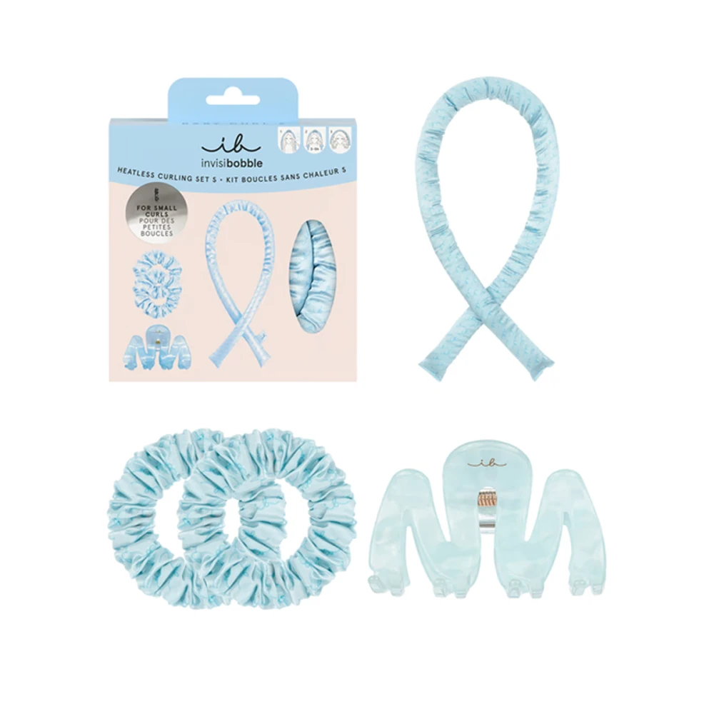 Набір подарунковий (2 резинки SPRUNCHIE, 1 заколка та 1 стрічка) Invisibobble GIFT SET Baby Curl S