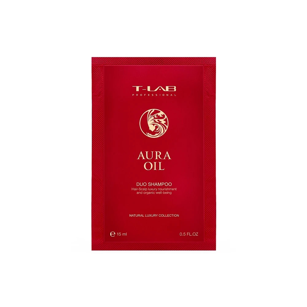 Шампунь Duo для роскошной мягкости и натуральной красоты волос Aura Oil Duo Shampoo 15 мл