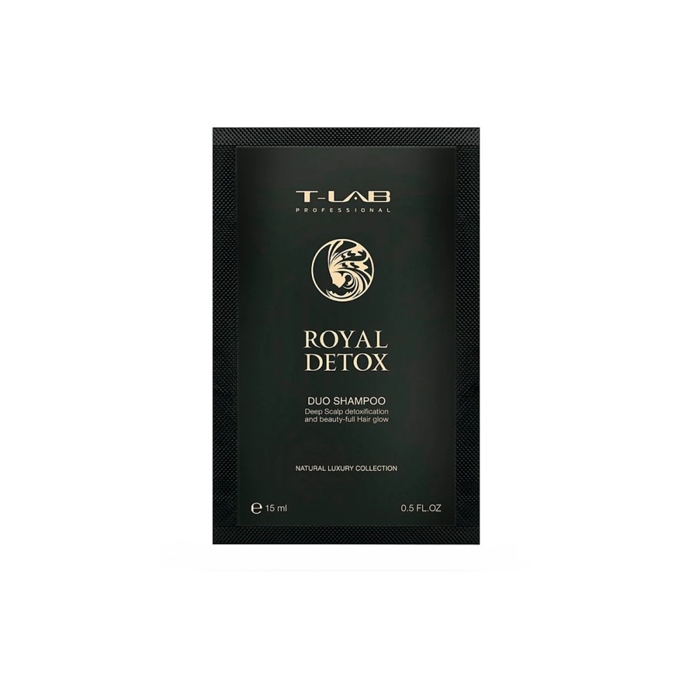 Шампунь Duo для королевской гладкости и абсолютной детоксикации Royal Detox Duo Shampoo 15 мл