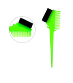 Пензлик для нанесення фарби+гребінь (кольори в асортименті)