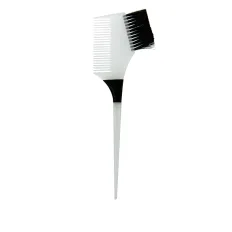 Кисточка Salon для нанесения краски+гребень белый