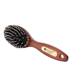 Расческа овальная щетина пластик деревянная