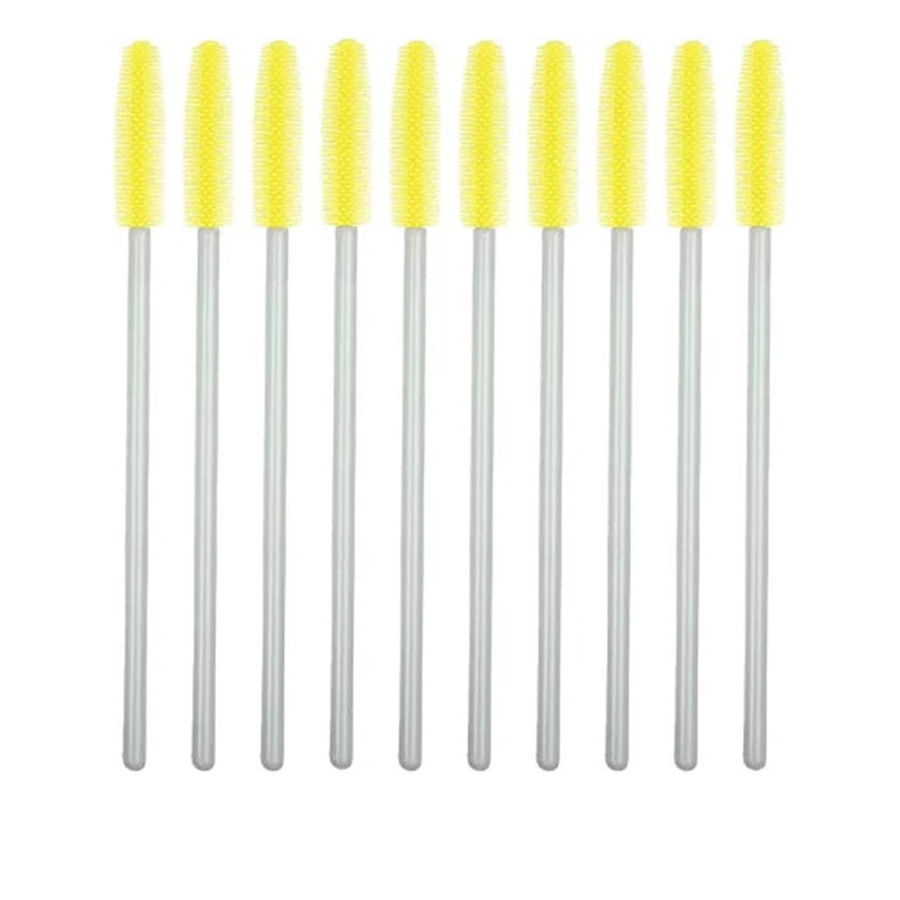 Щеточка для ресниц Vivienne белая ручка 10 шт