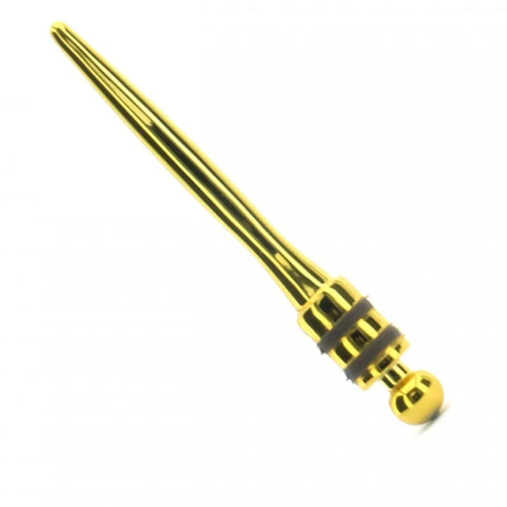 Расческа Salon Professional CI Brush с натуральной щетиной gold L