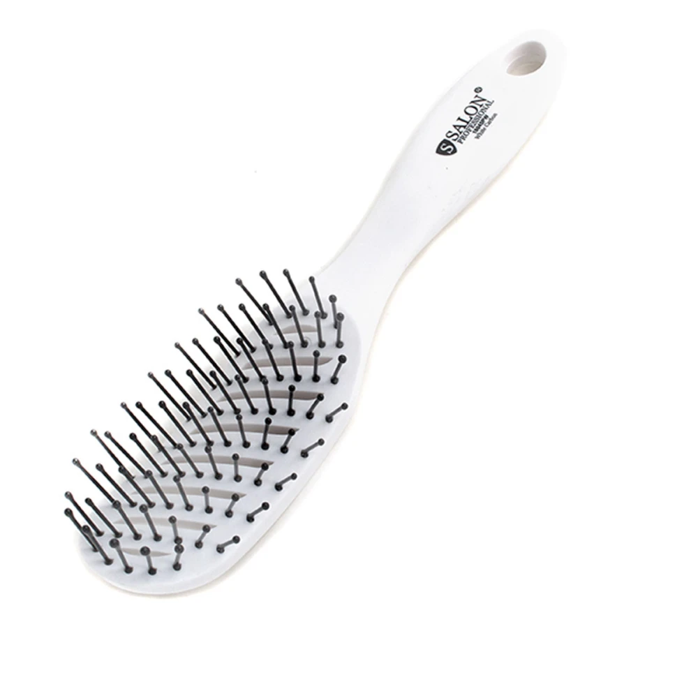 Расческа Salon лодочка матовая (Белый)
