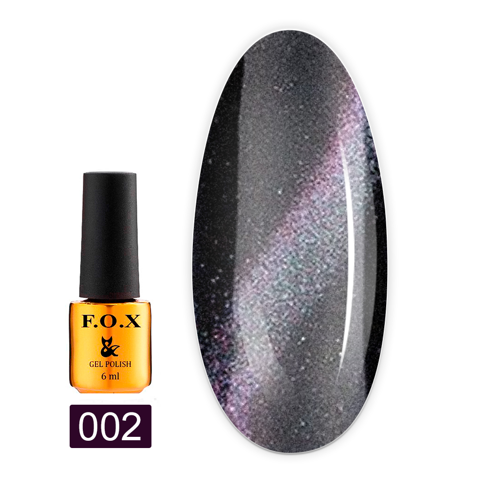 Гель-лак FOX gold Cat Eye 3D 6 мл (002)