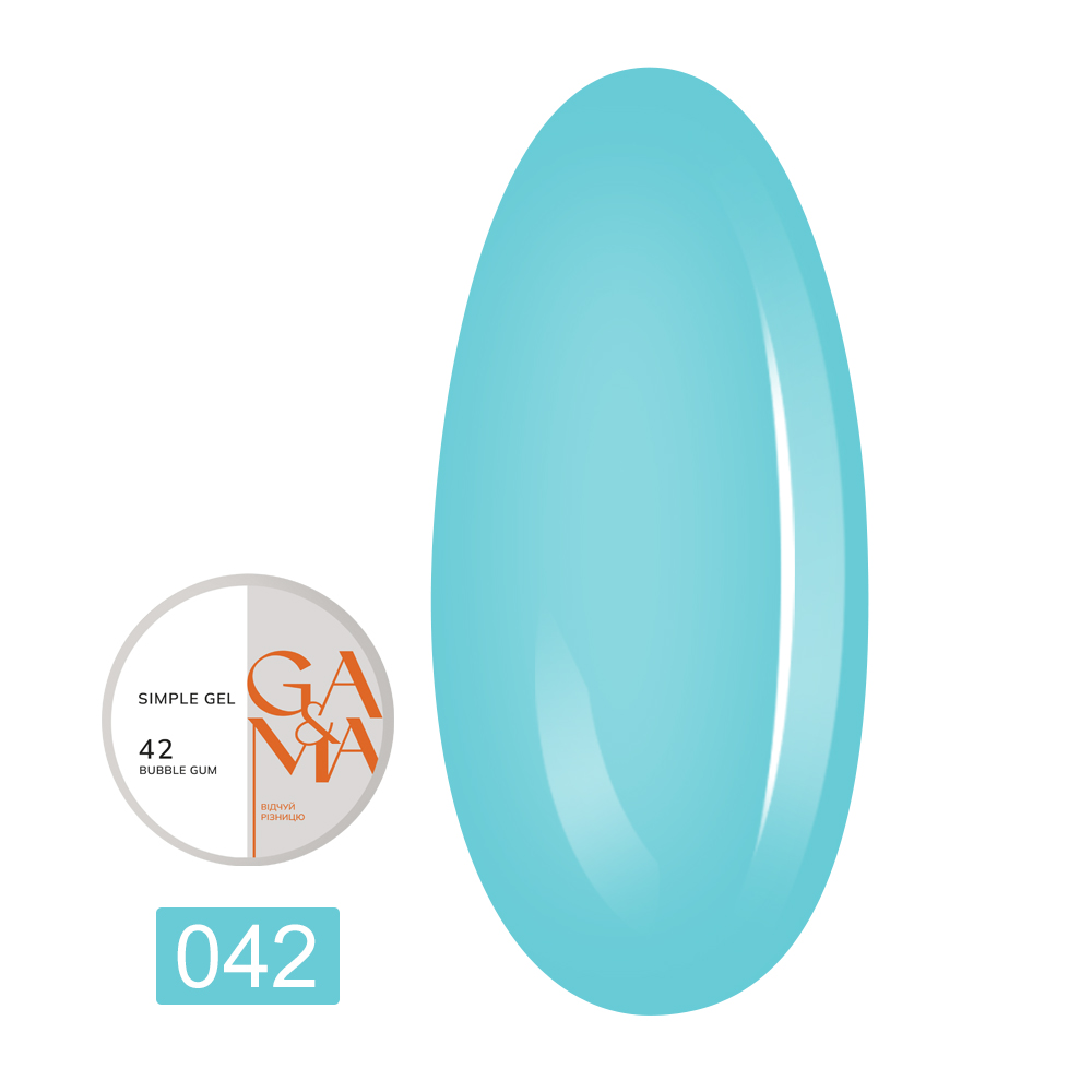 Гель Simple gel, 15 мл (042 Баббл Гам)
