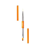 Кисть двухсторонняя GA&MA оранжевая (лайнер+плаский овал)