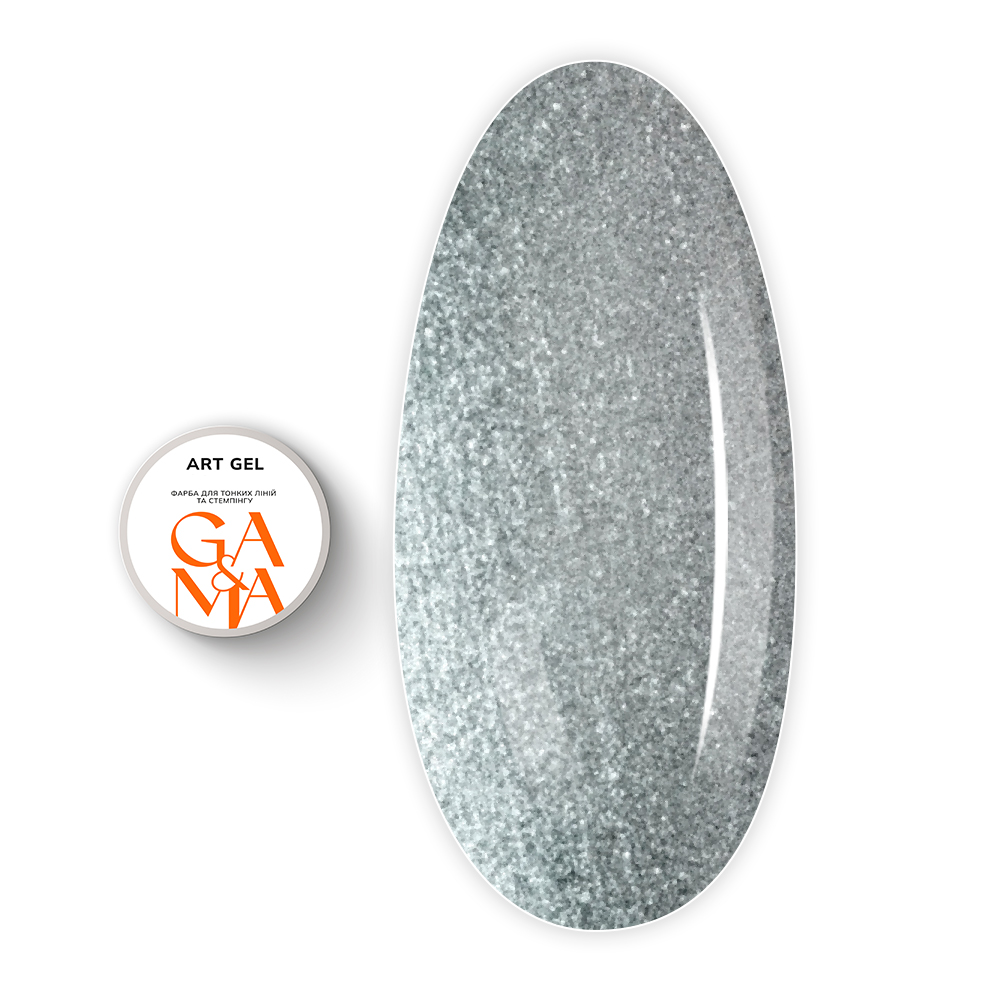 Гель Art gel, 5 г (Срібний)