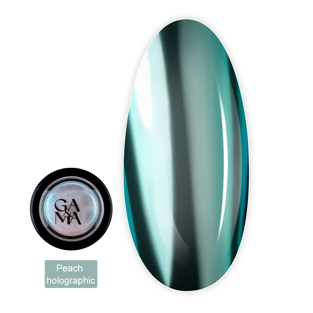Втирка Mirror Powder, 0,3 г (Peach holographic)