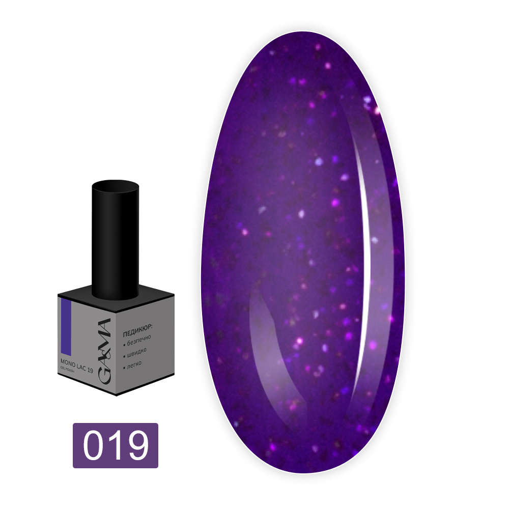 Гель лак однофазный Mono Lac GAMA, 6 мл (019)