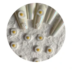 Украшения для ногтей, 10 шт (Яичница)