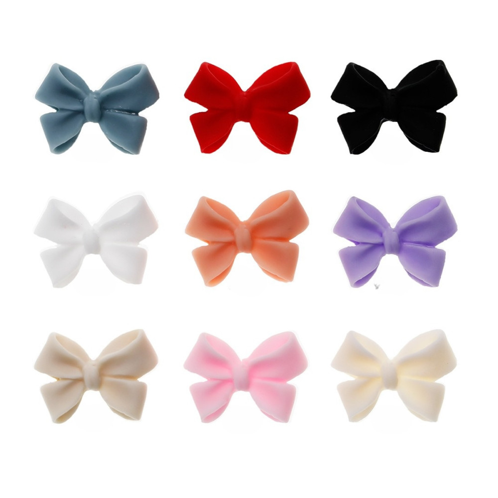 Украшения ногтевые, 30 шт (Бантики разноцветные)