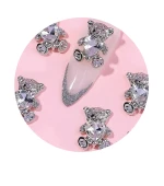 Украшения для ногтей, 20 шт (Мишки-стразики)