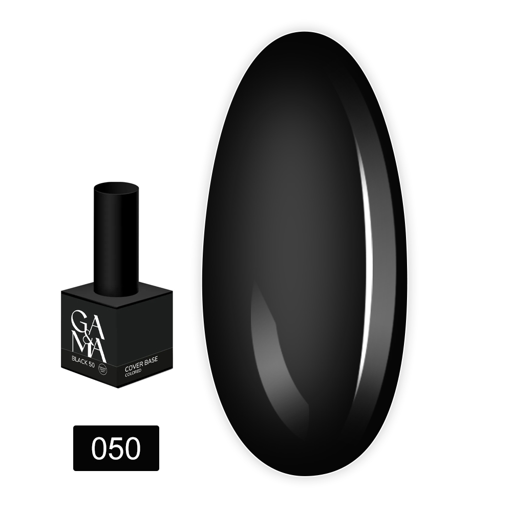 База GA&MA Cover base Colored 15 мл (050 Черная (формула одного слоя))
