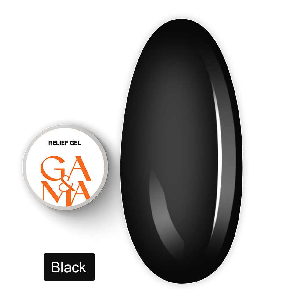 Гель Рельєф Relief Gel, 5 г (Черный)