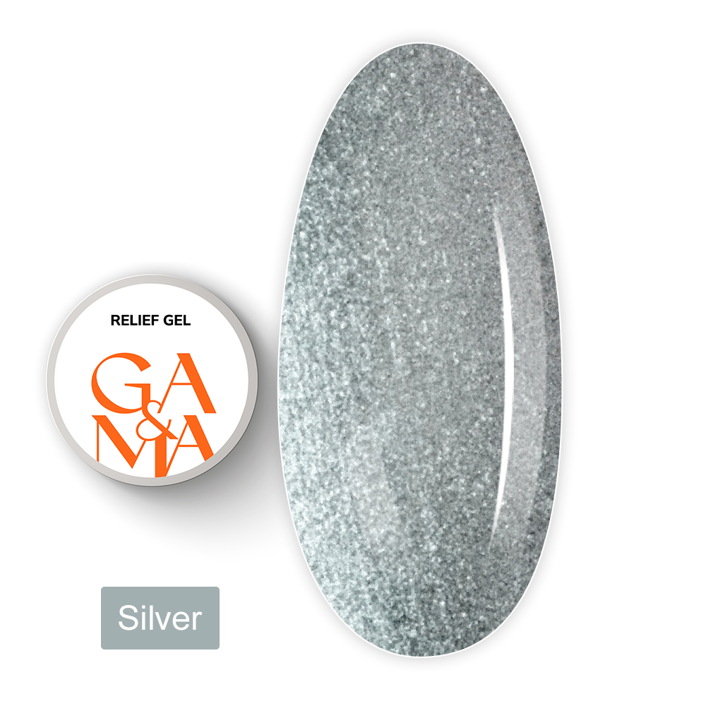 Гель Рельеф Relief Gel, 5 г (Серебряный)